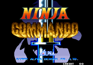 Ninja Commando Title Screen